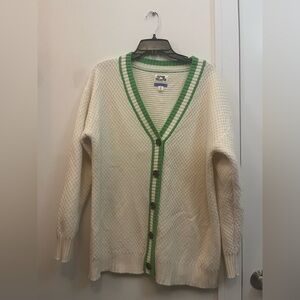 Future Collective x Kahlana Barfield Brown Cream and Green Cardigan